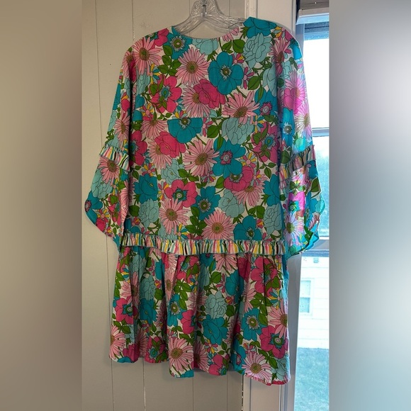 Miss June Paris Floral Boho Mini Dress –Embroidered Festival, Tassel Tie,
medium - Picture 4 of 4